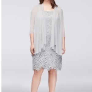Women's Silver Cocktail Dress
